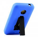 Wholesale Nokia Lumia 635 Armor Hybrid Stand Case (Blue Black)